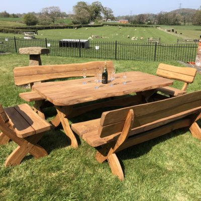 SOLID OAK GARDEN / DINING / KITCHEN FURNITURE