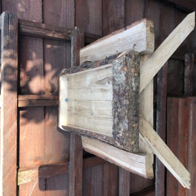 Unique Rustic Oak Bird / Squirrel Picnic Bench Feeder