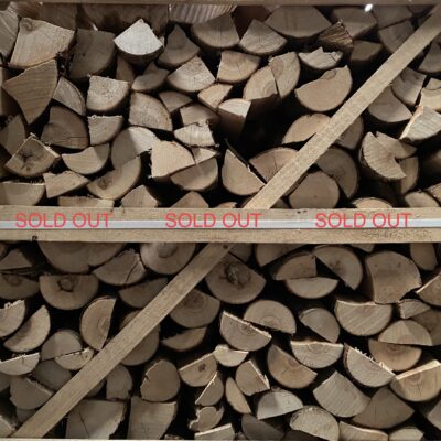 Kiln Dried Ash 10” Logs in Crate plus a FREE JUMBO BAG KINDLING & SAMBA FIRELIGHTERS (64) Best value in the UK