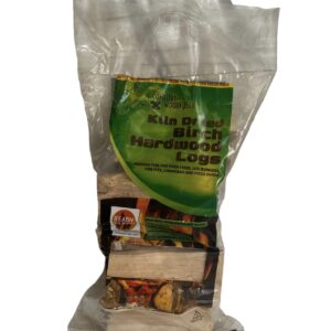 Kiln Dried Birch logs 7kg Plastic bag with carry handle