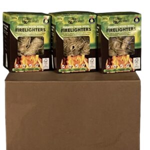 12 x 300g boxes Wood Wool Firelighters ( Bulk Buy ) GREAT VALUE
