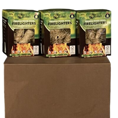 12 x 300g boxes Wood Wool Firelighters ( Bulk Buy ) GREAT VALUE (Free local delivery only )