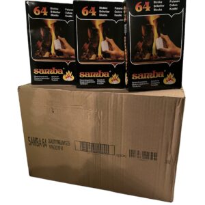 16 x (64 cube) Boxes Samba Firelighters GREAT VALUE Nationwide Delivery England & Wales only