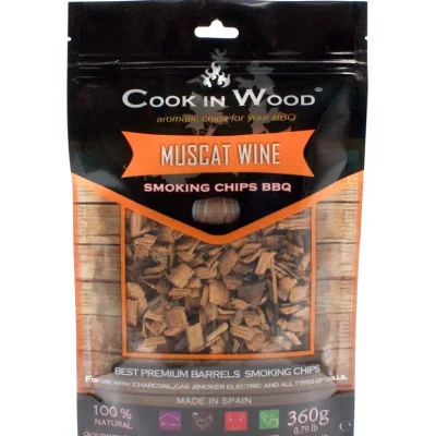 “Cook in Wood” Muscat Wine BBQ Smoking Chips 360G COMING SOON