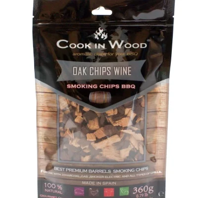“Cook in Wood” Oak BBQ Smoking Chips 360G