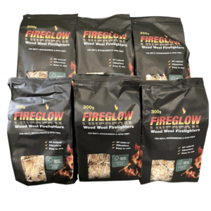 6 x 300g Packs Wood wool firelighters