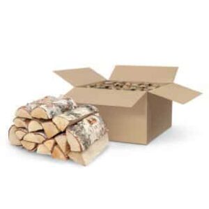 20kg Kiln Dried Birch logs in a box