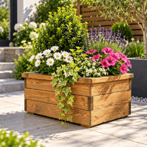 Small Square Planter W50xW50xD24cm
