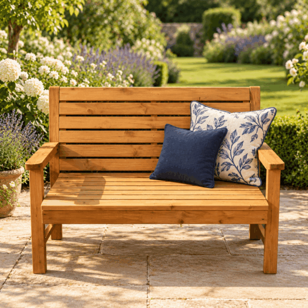 Wooden Garden Bench 2 Seater